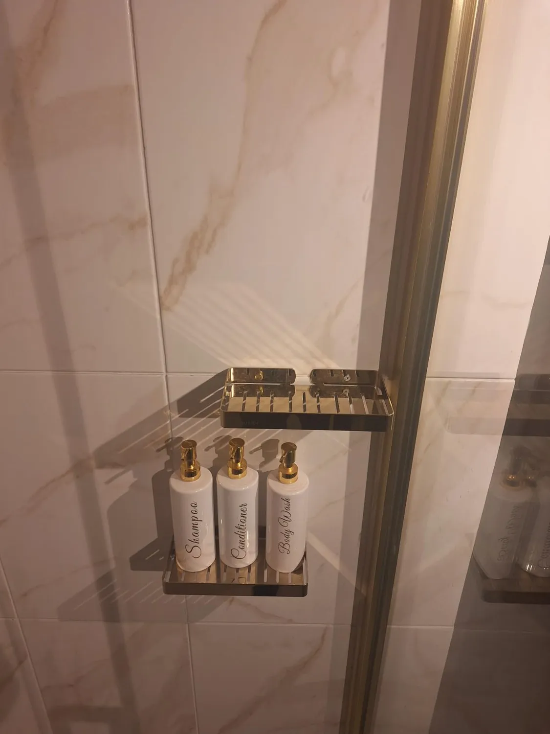 Garosa étagère de salle de bain porte-savon murale argentée 23 cm, acier inoxydable 304