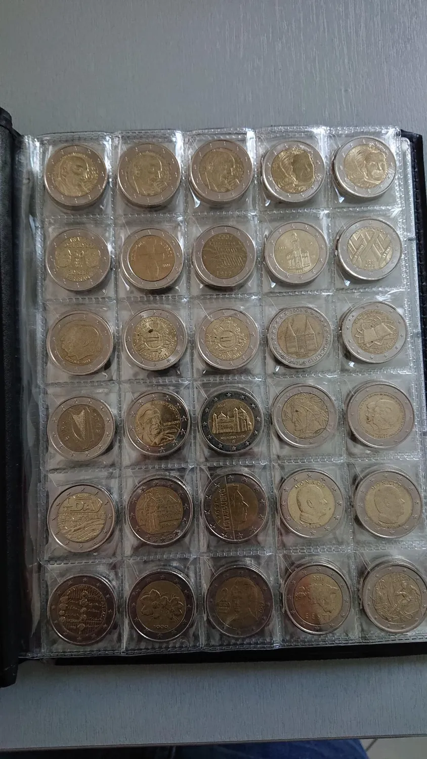 Garosa album pour pièces de monnaie 250 pochettes brun