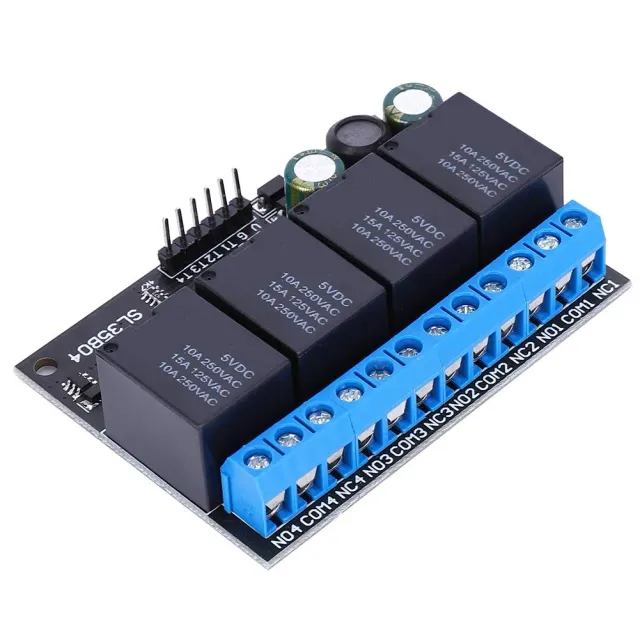 Garosa Module Relais Bistable 4 Canaux DC 6-24V 10A