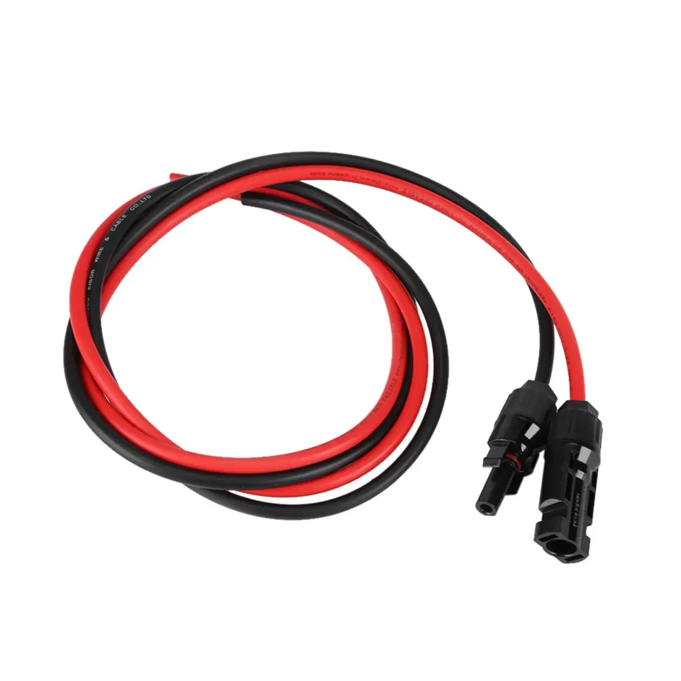 Garosa paire de câbles solaires MC4 2,5 mm rouge noir parallèle