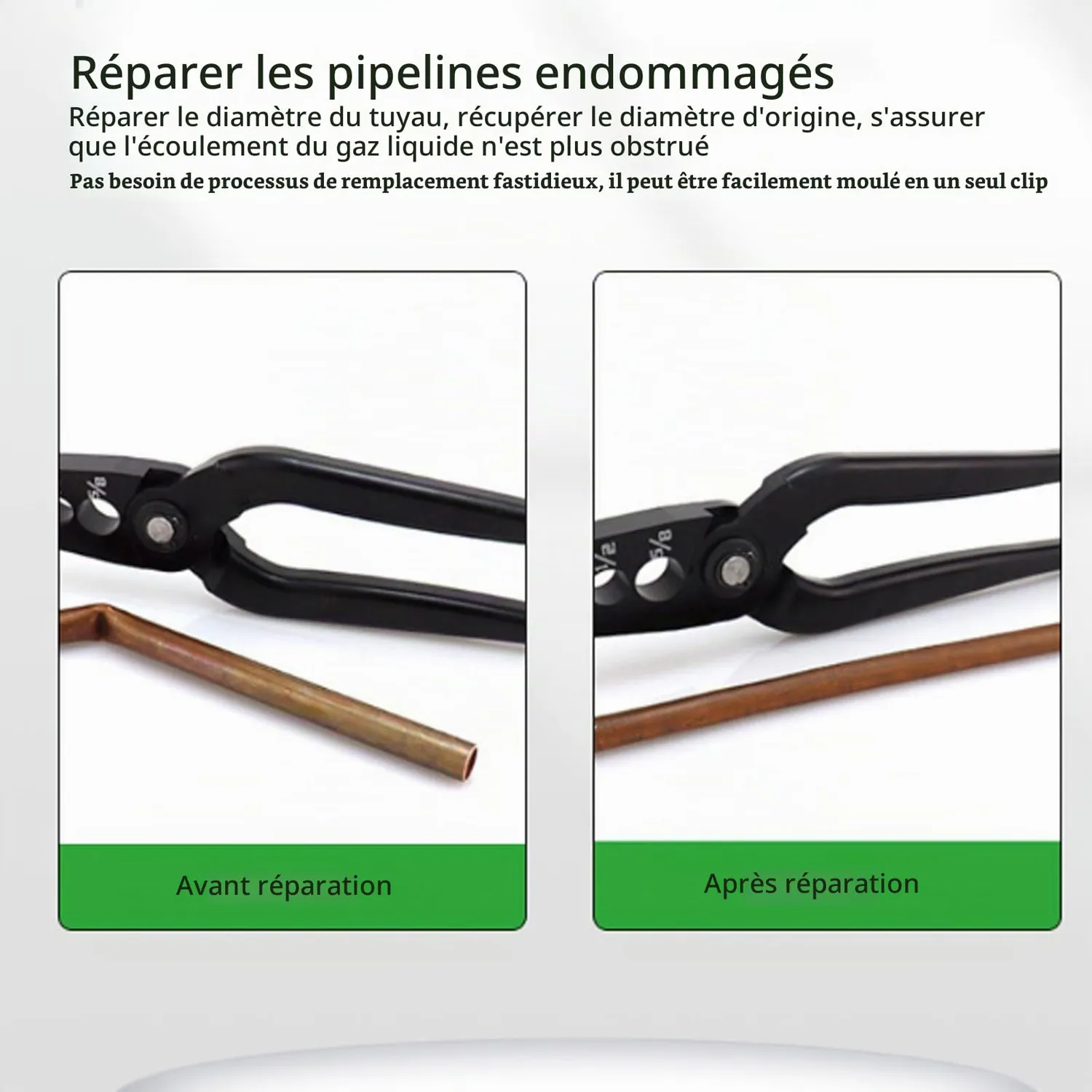 Garosa pince réparation tube cuivre 4 trous alliage