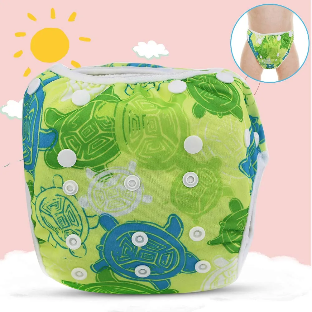 Garosa couche de bain bébé taille réglable tortue réutilisable
