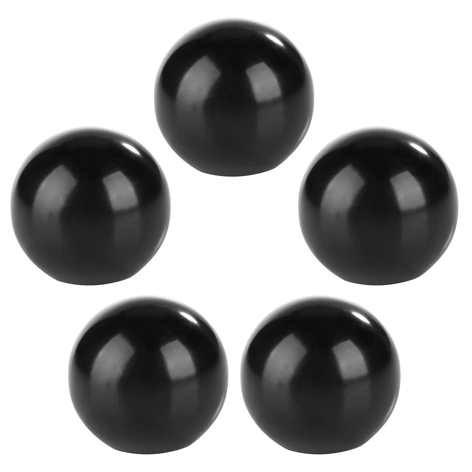 Garosa boule de bakélite M8 × 32 mm pommeau de levier noire, lot de 5