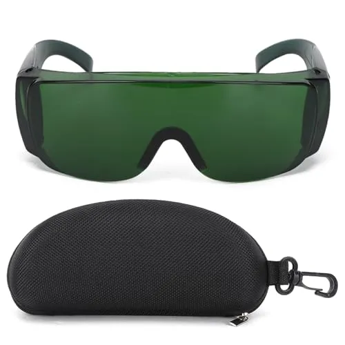 Garosa lunettes de protection laser filtre 405–1064 nm vertes