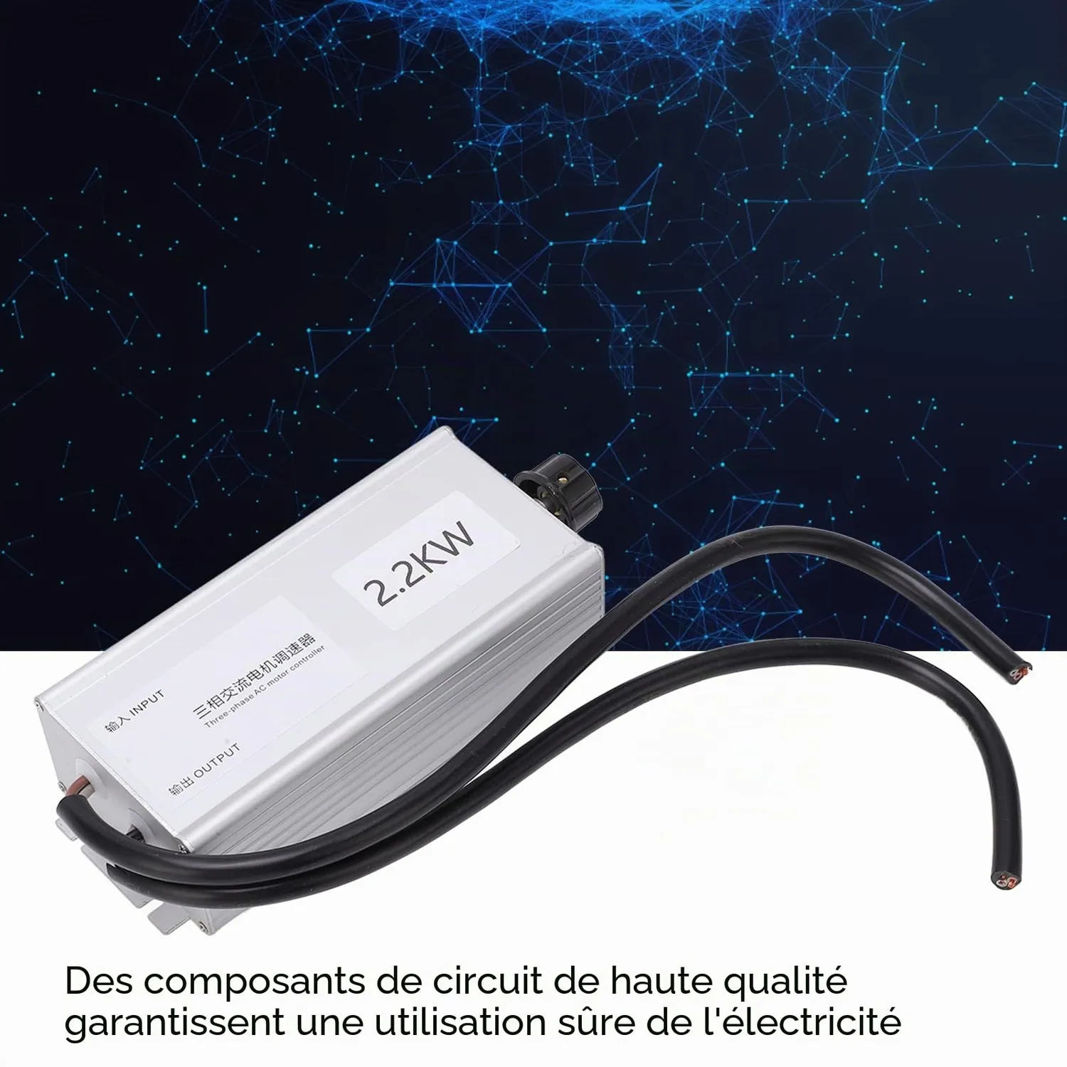 Garosa Régulateur vitesse moteur triphasé 2,2 kW 380 V