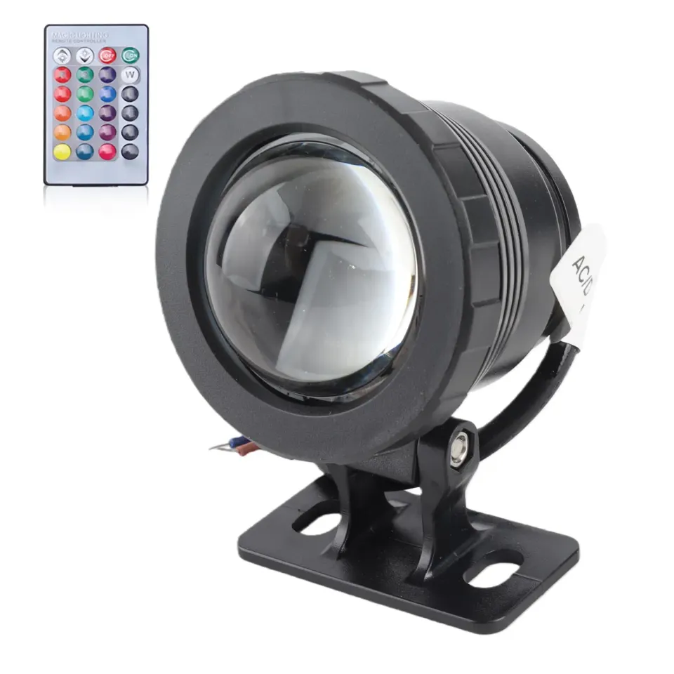 Garosa projecteur LED RGB 12 V 10 W étanche noir