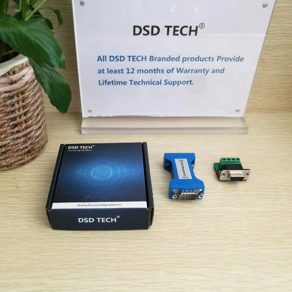 PLC Tech DSD TECH SH-B13 convertisseur RS232 vers RS485 avec bornier