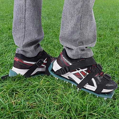 Garosa Chaussures d’aération de gazon 3 sangles 26 clous