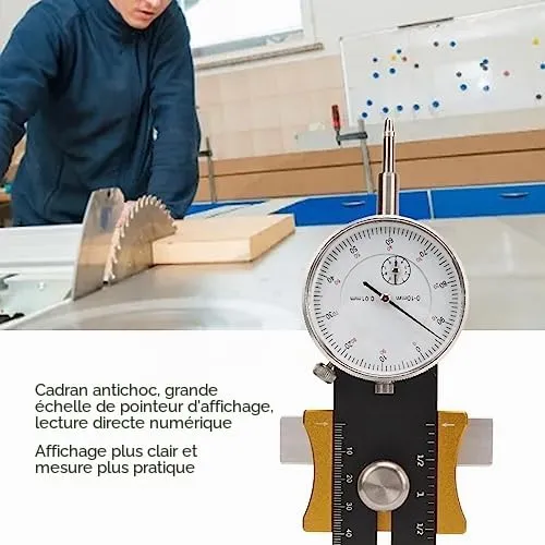 Garosa jauge de réglage pour scie 130–220 mm, acier inoxydable