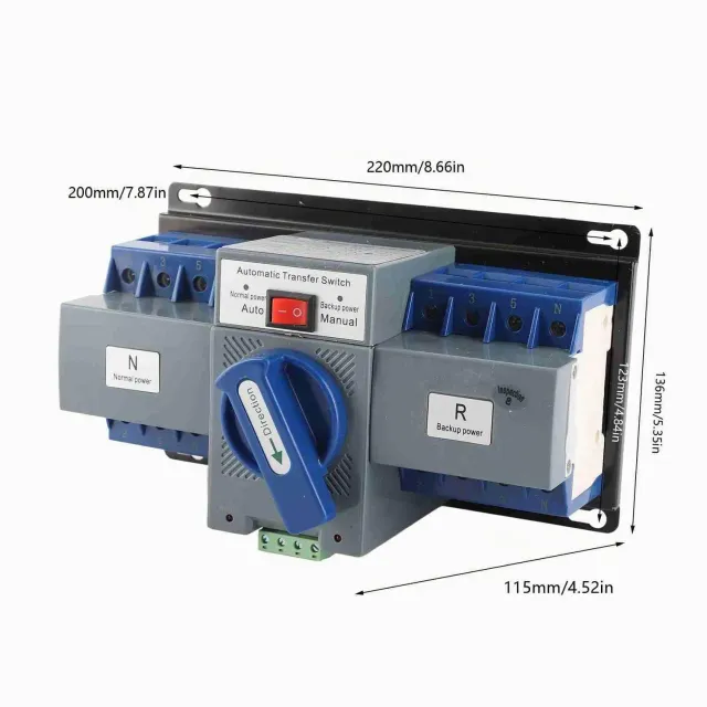 Garosa Mini 63A 4P commutateur de transfert automatique 63 A triphasé