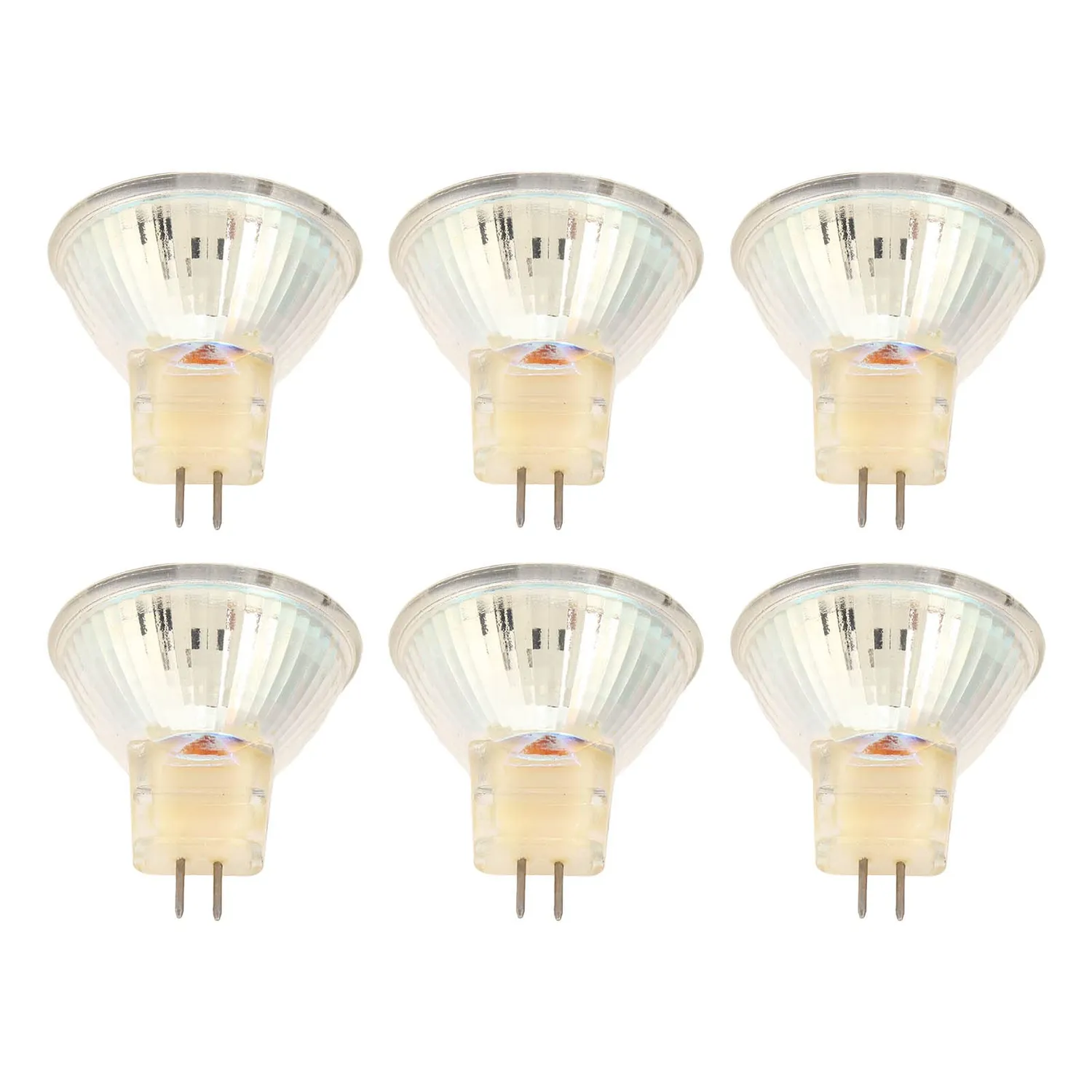 Garosa MR11 GU4 ampoules LED 3W lumière chaude lot de 6