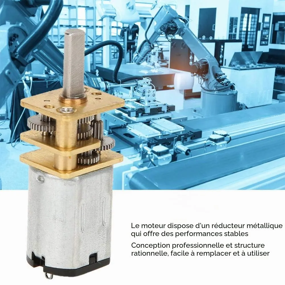 Garosa motoréducteur GA12-N20 6 V 100 tr/min métal