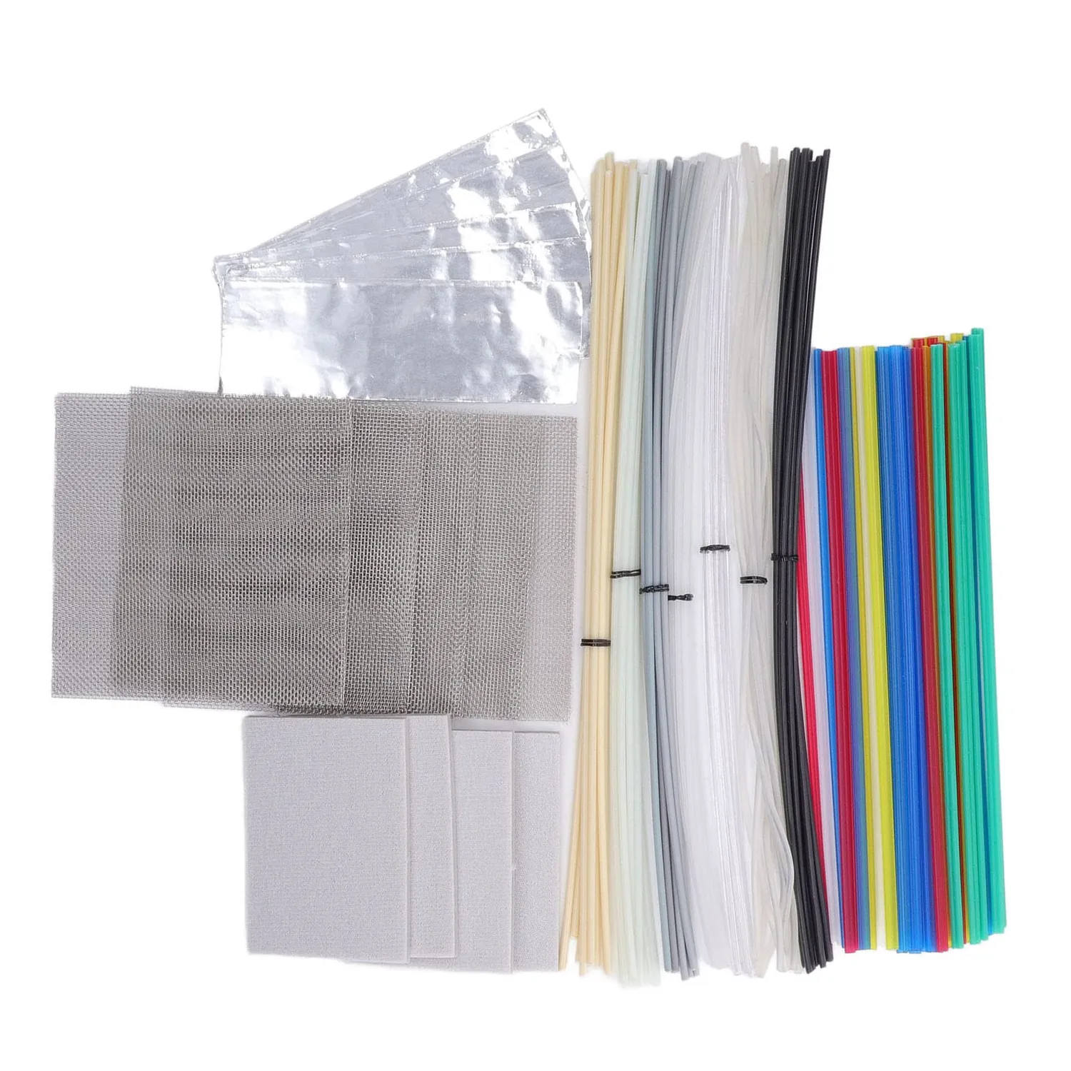 Garosa Kit baguettes soudure plastique 106 pièces 7 types