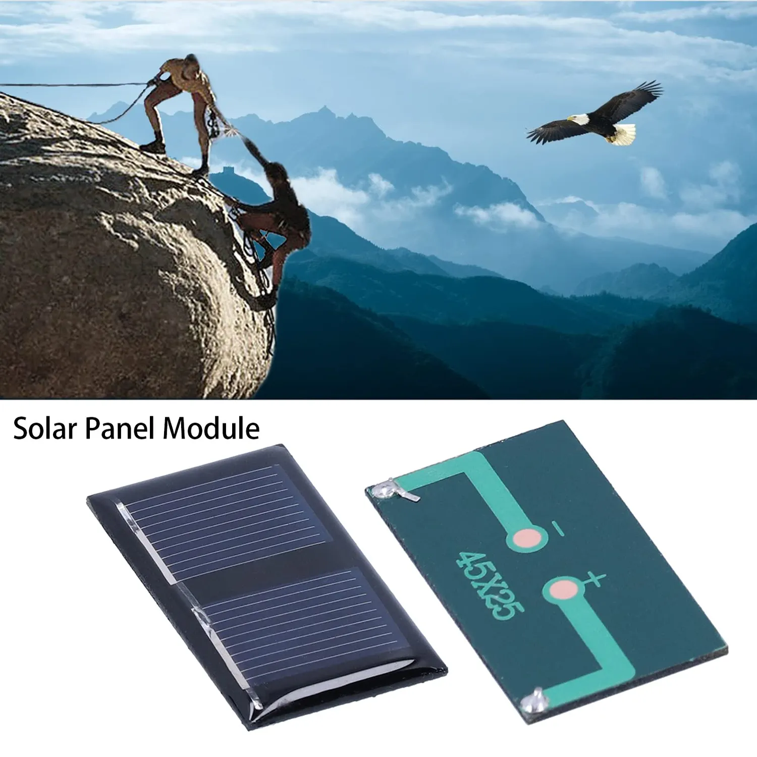 Garosa mini panneau solaire 1V 0,15W 45x25mm lot de 4 DIY