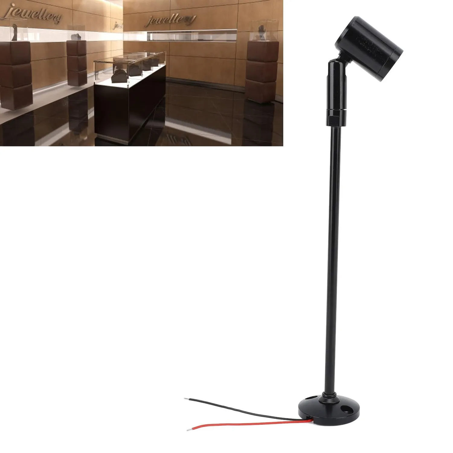 Garosa mini spot LED 12 V lumière neutre noir