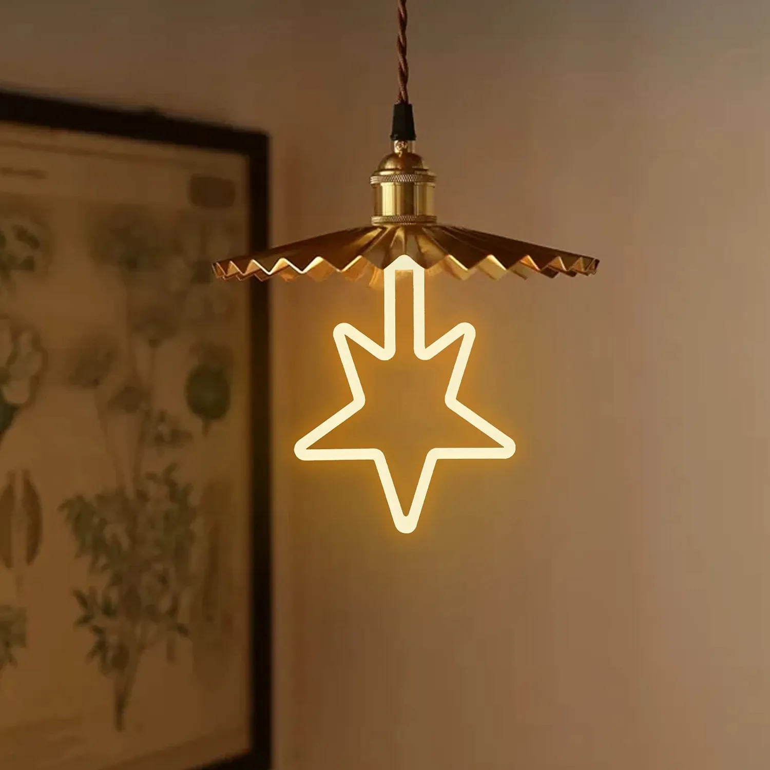 Garosa ampoule LED étoile à 5 branches E27 8 W lumière chaude