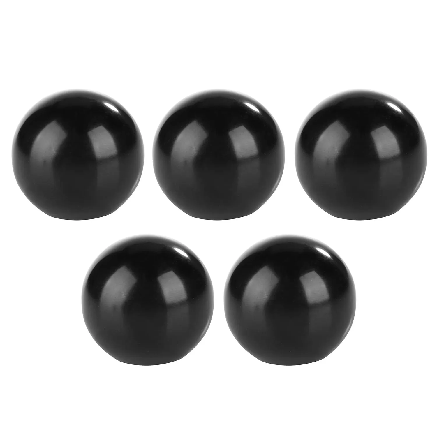 Garosa boule de bakélite M8 × 32 mm pommeau de levier noire, lot de 5