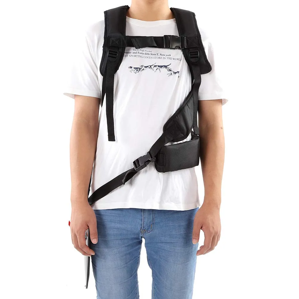 Garosa harnais double pour débroussailleuse nylon réglable