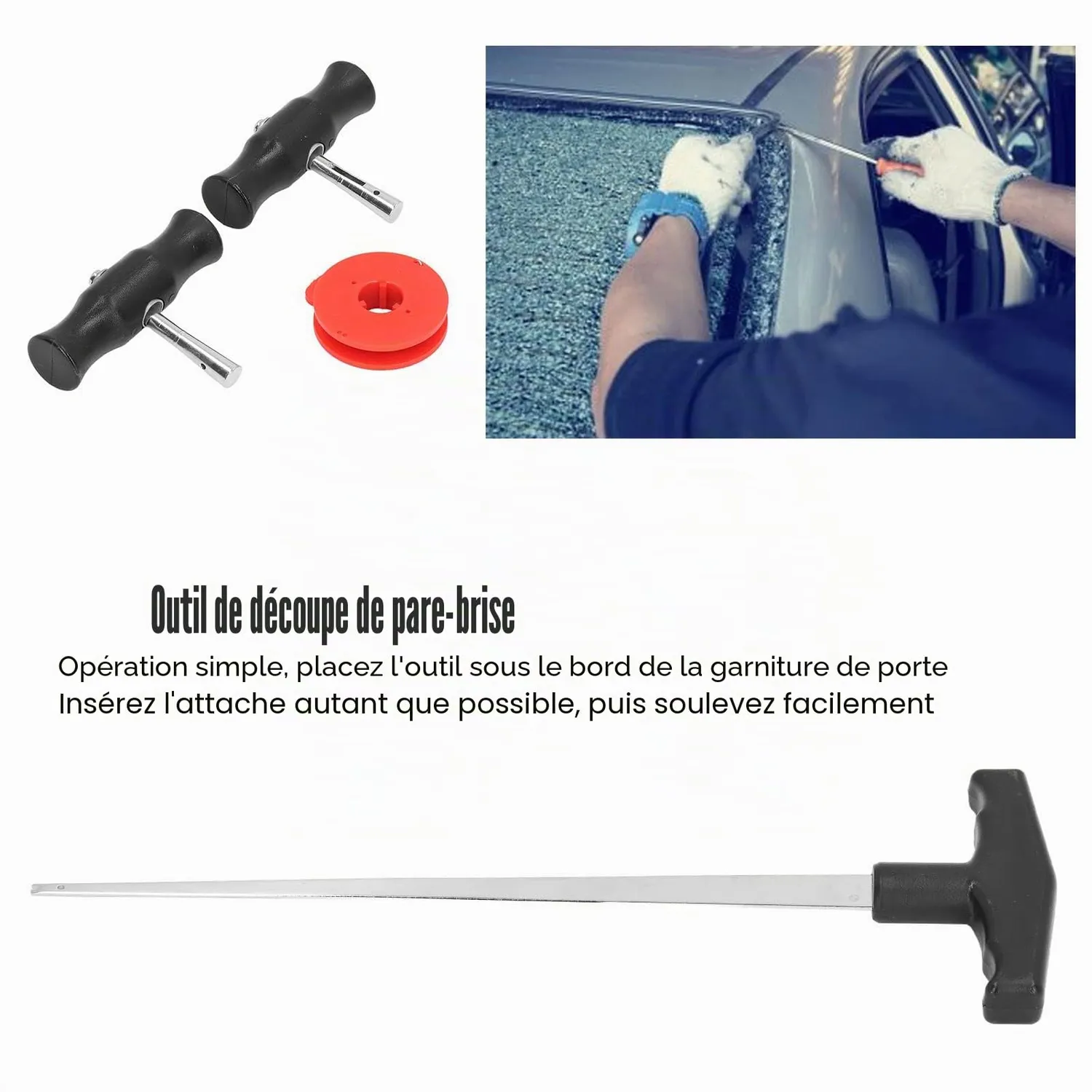 Garosa kit démontage pare-brise outils pro auto