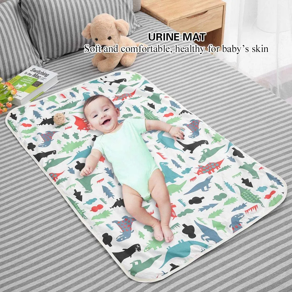 Garosa tapis bébé 75 × 120 cm dinosaure vert imperméable