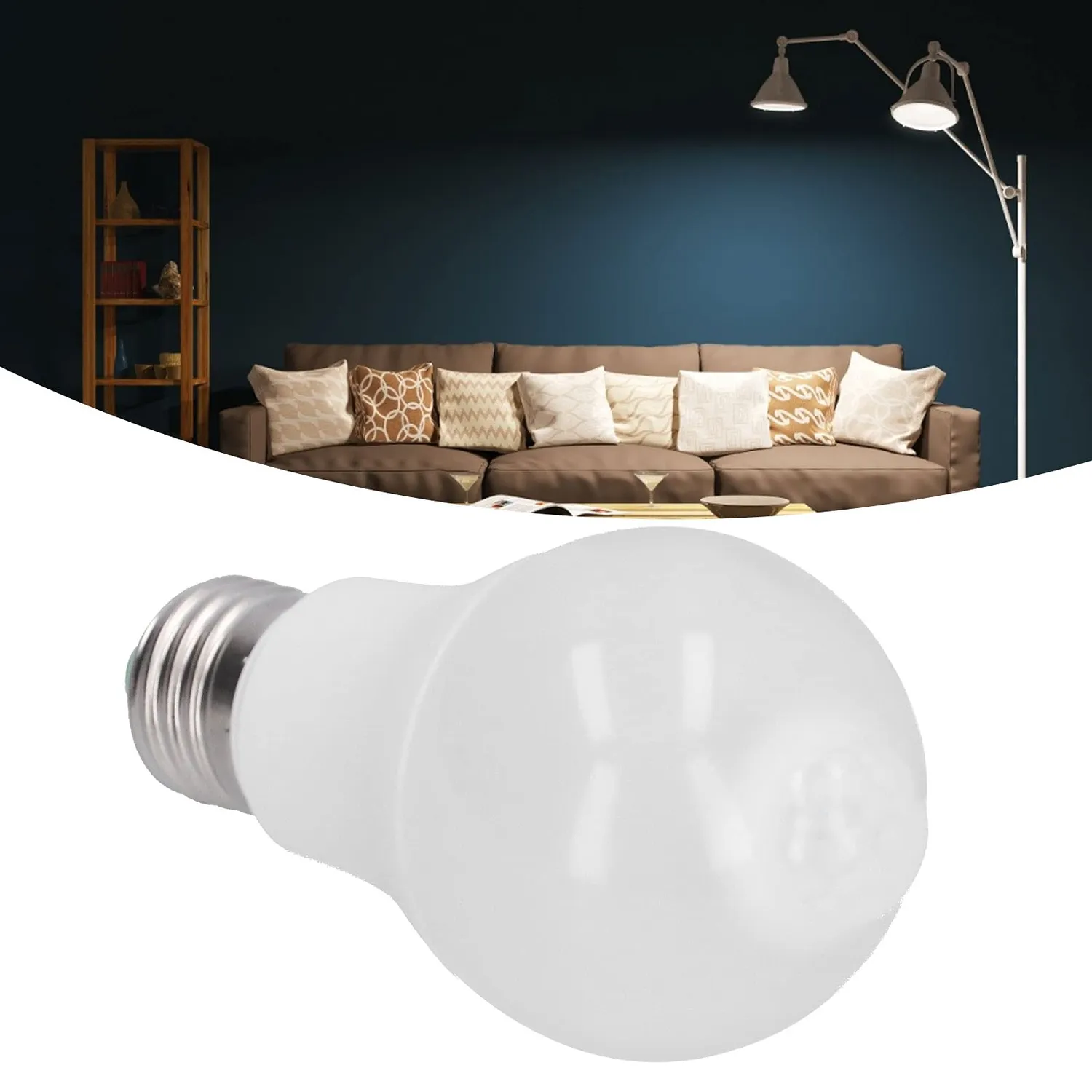 Garosa ampoule LED E27 12 W blanc froid à détecteur PIR