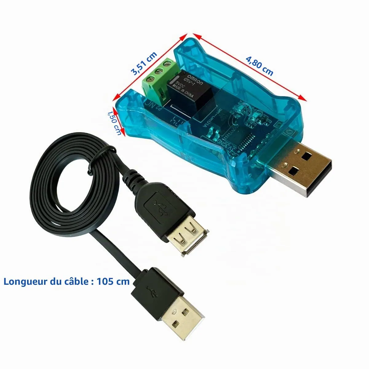 DSD TECH SH-UR01A contrôleur de relais USB 1 canal