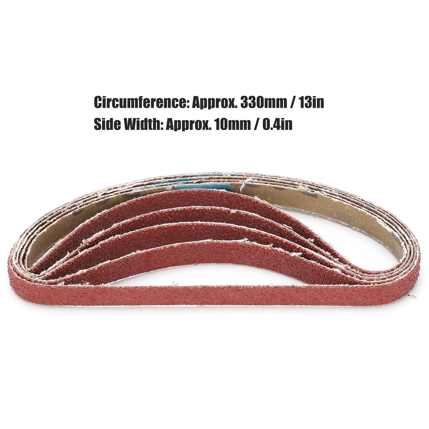 Garosa bandes abrasives 330x10mm grain 80 lot 20