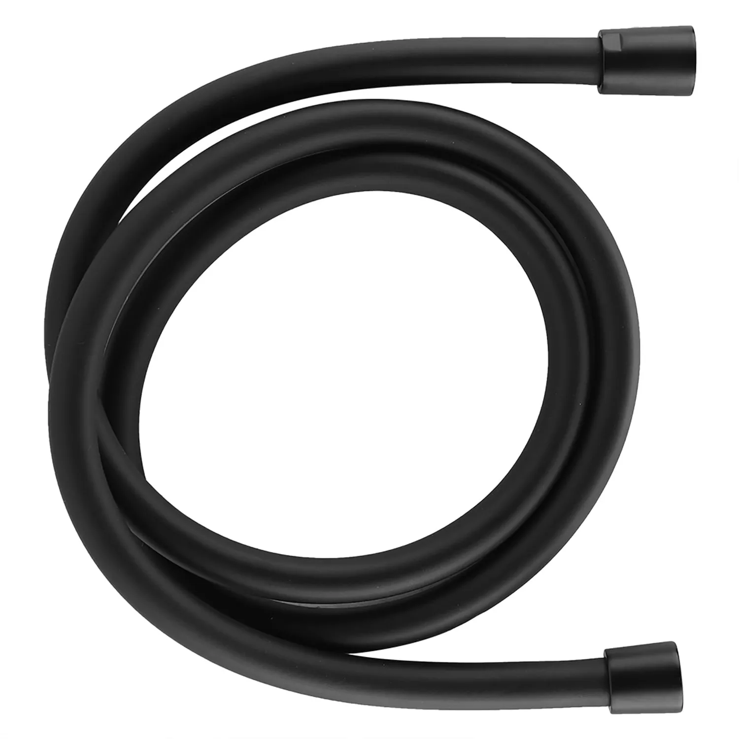 Garosa tuyau de douche PVC 1,5 m noir mat antienroulement
