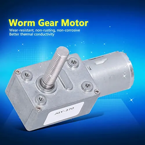 Garosa JGY-370 Moteur Réducteur 12V 150 RPM Arbre M8 Fileté