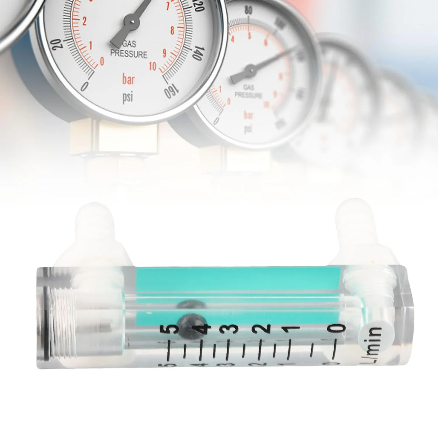 Garosa débitmètre gaz 1-5 LPM transparent à flotteur
