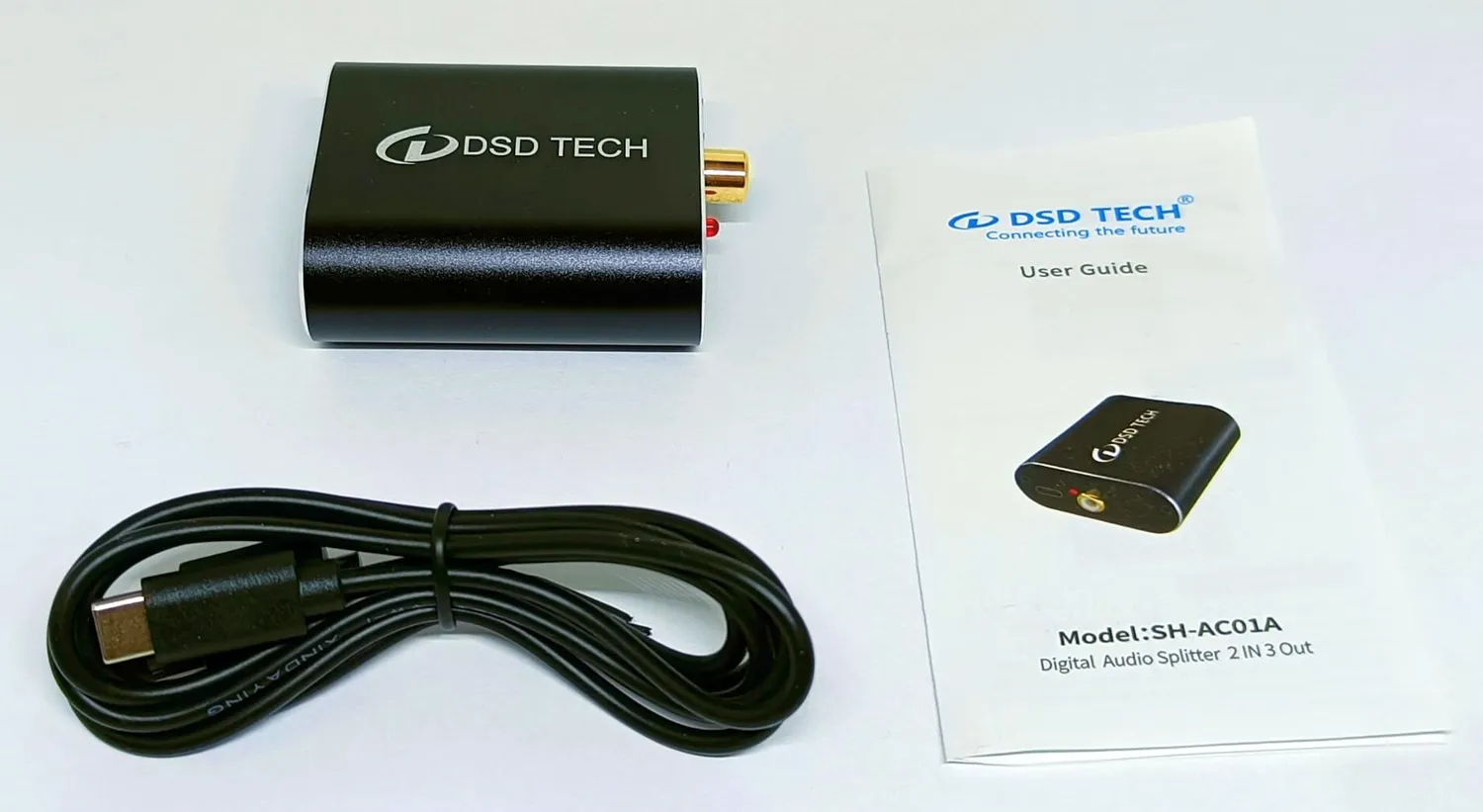 PLC Tech SH-AC01A répartiteur audio numérique optique 2 entrées 3 sorties