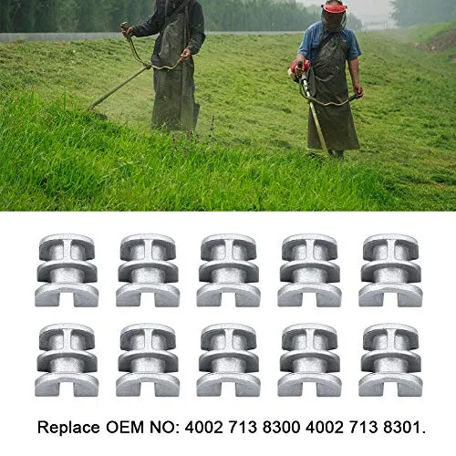 Garosa manchons à œillet tête débroussailleuse lot de 10 aluminium