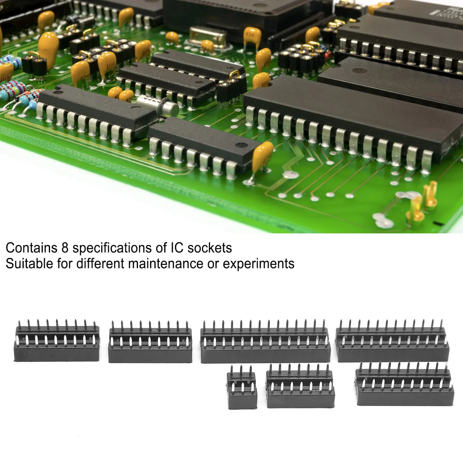 Garosa Kit électronique 66 supports IC DIP 2,54 mm