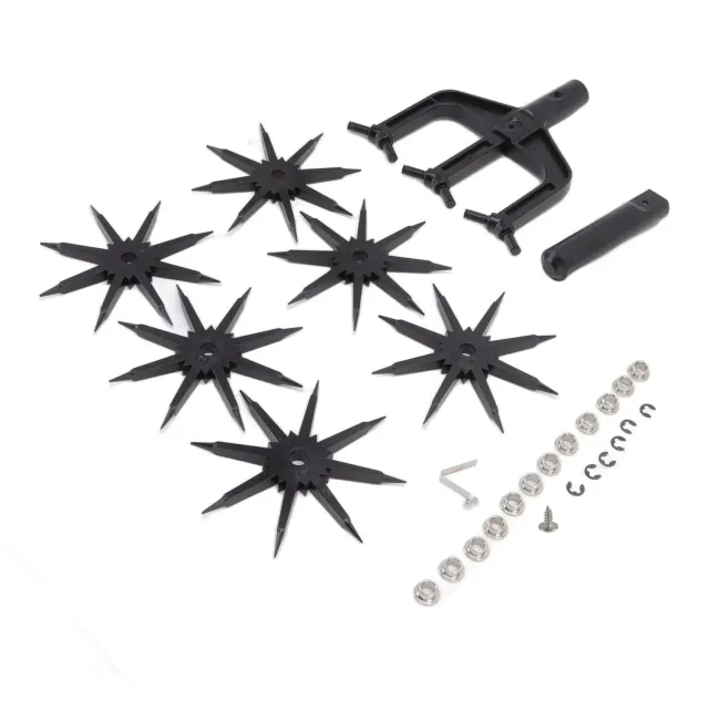 Garosa Cultivateur rotatif 2 en 1, 20 pièces, dents longues