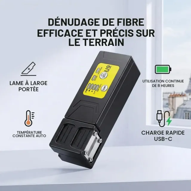 Garosa Décapant Thermique Fibre Optique 8 Températures