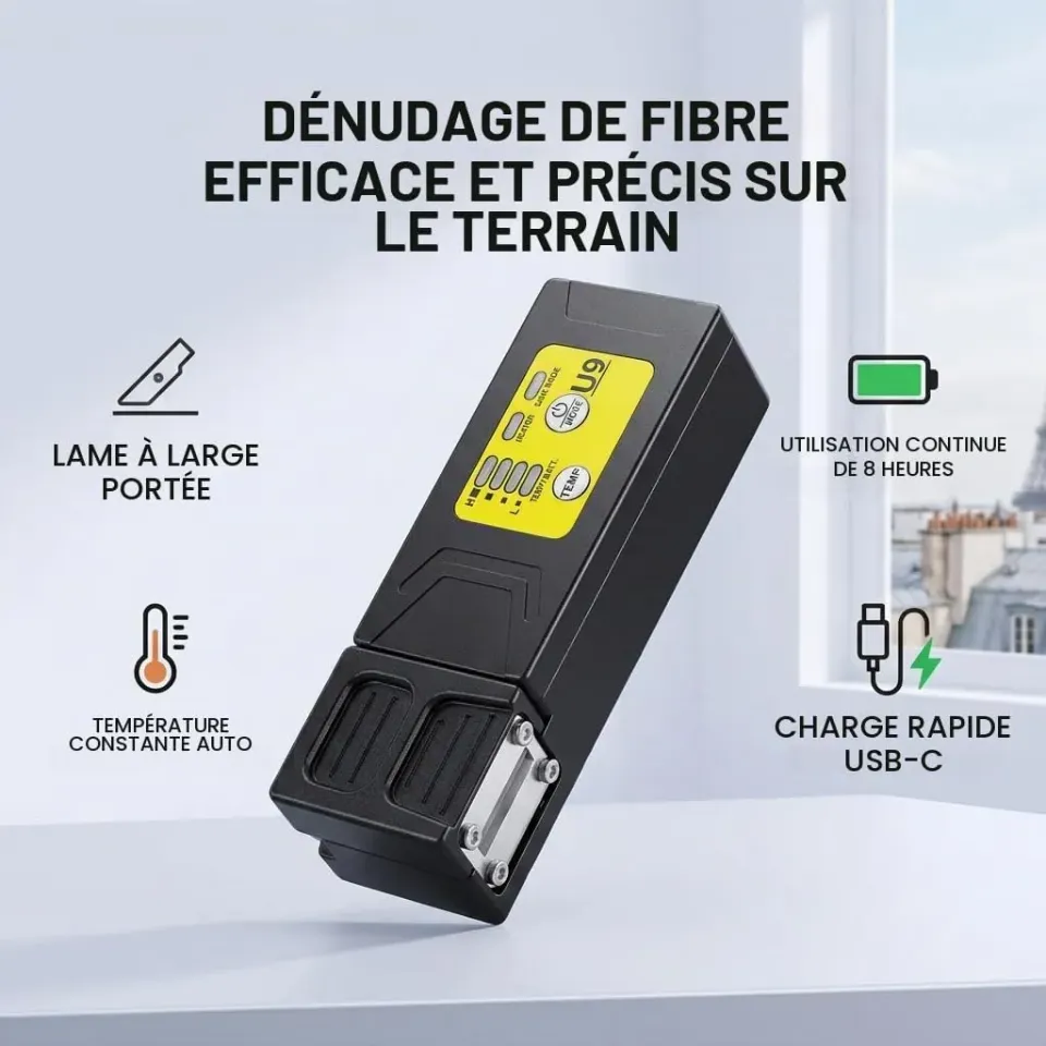 Garosa Décapant Thermique Fibre Optique 8 Températures