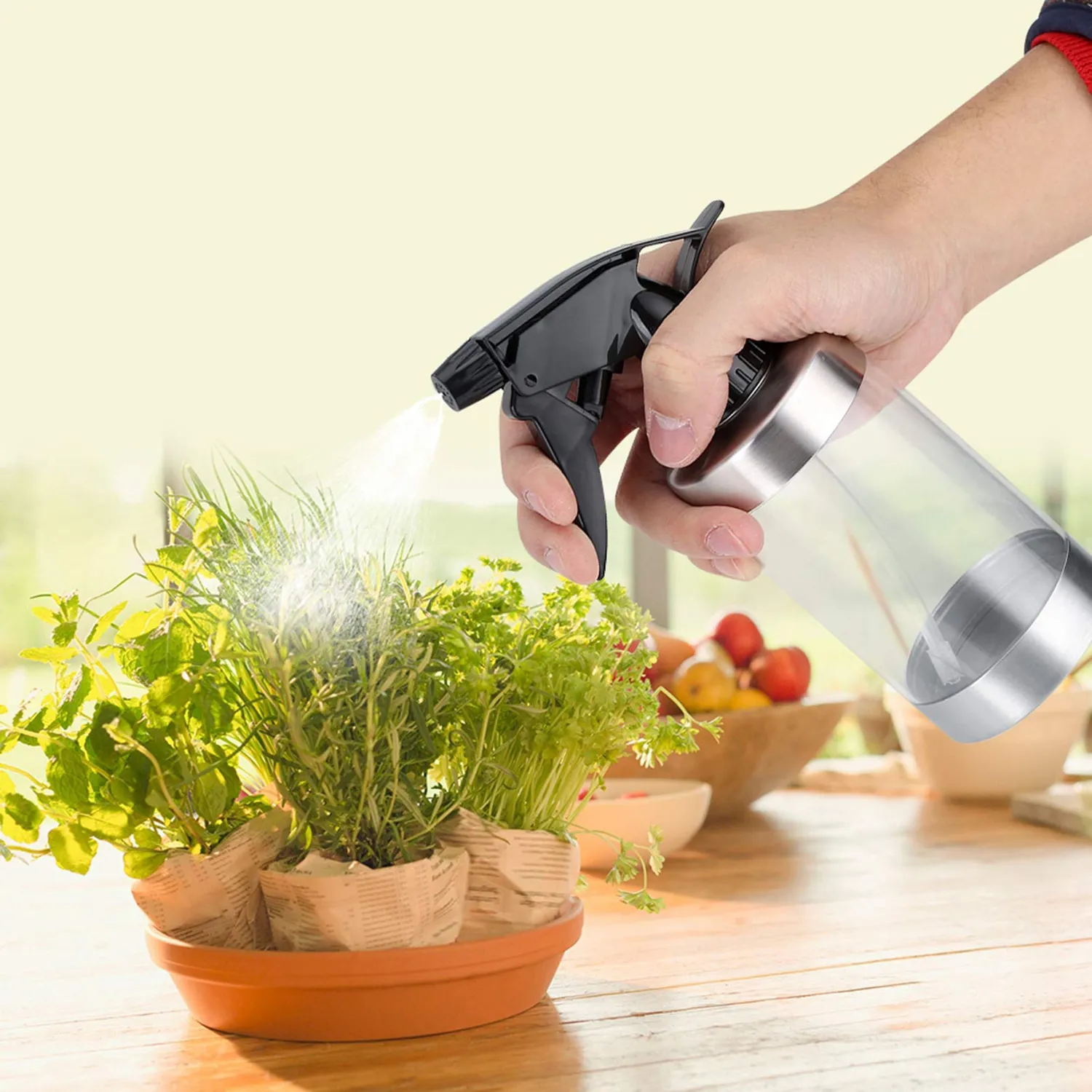 Garosa vaporisateur pour plantes 350 ml acier et acrylique