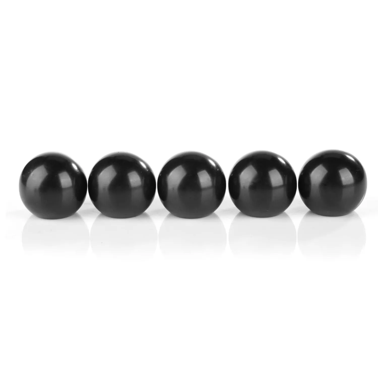 Garosa boule de bakélite M8 × 32 mm pommeau de levier noire, lot de 5