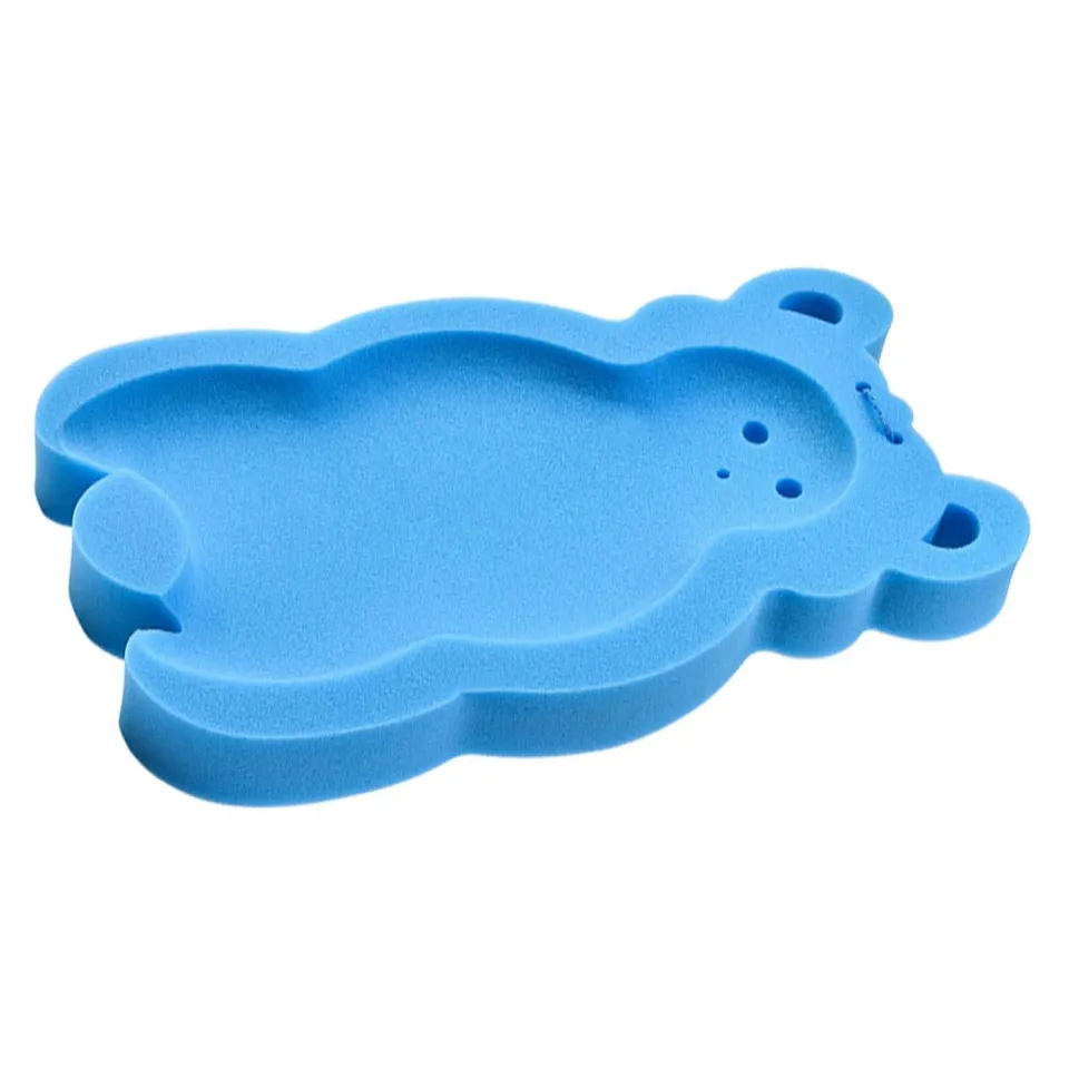 Garosa coussin de bain bébé éponge antédérapant bleu ours