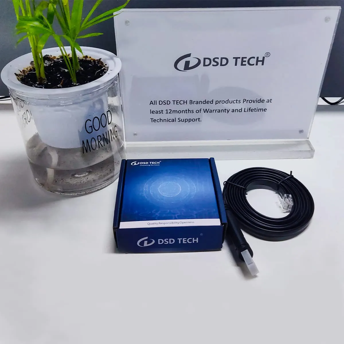PLC Tech DSD TECH SH-RJ12B câble série USB RJ12 RS232 noir