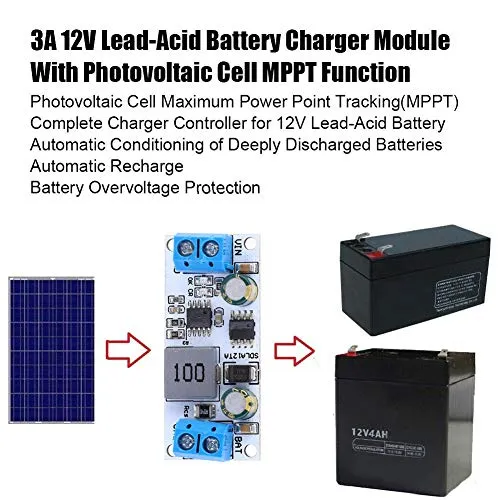 Garosa SDLA12T module solaire MPPT 12V 3A plomb-acide