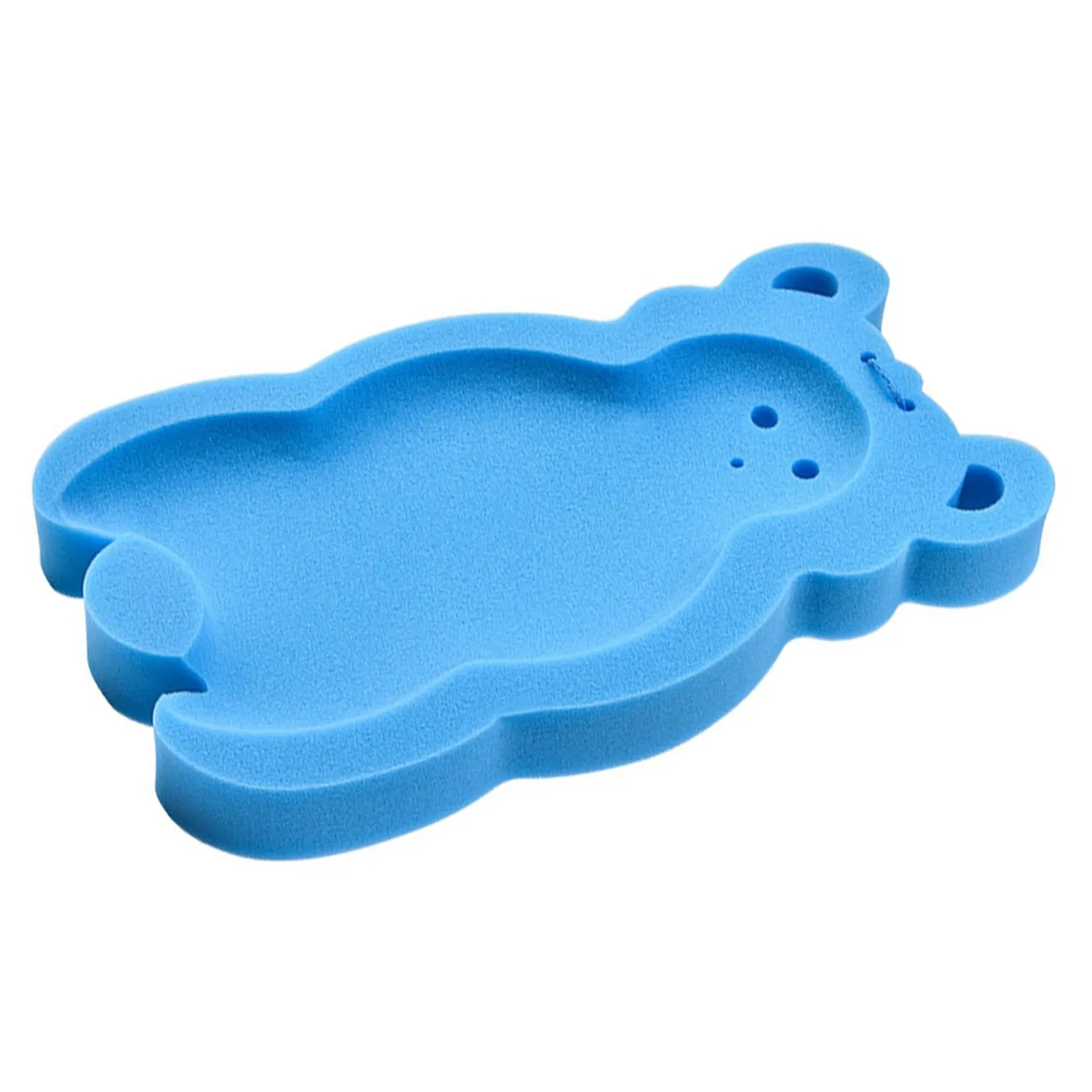 Garosa coussin de bain bébé éponge antédérapant bleu ours