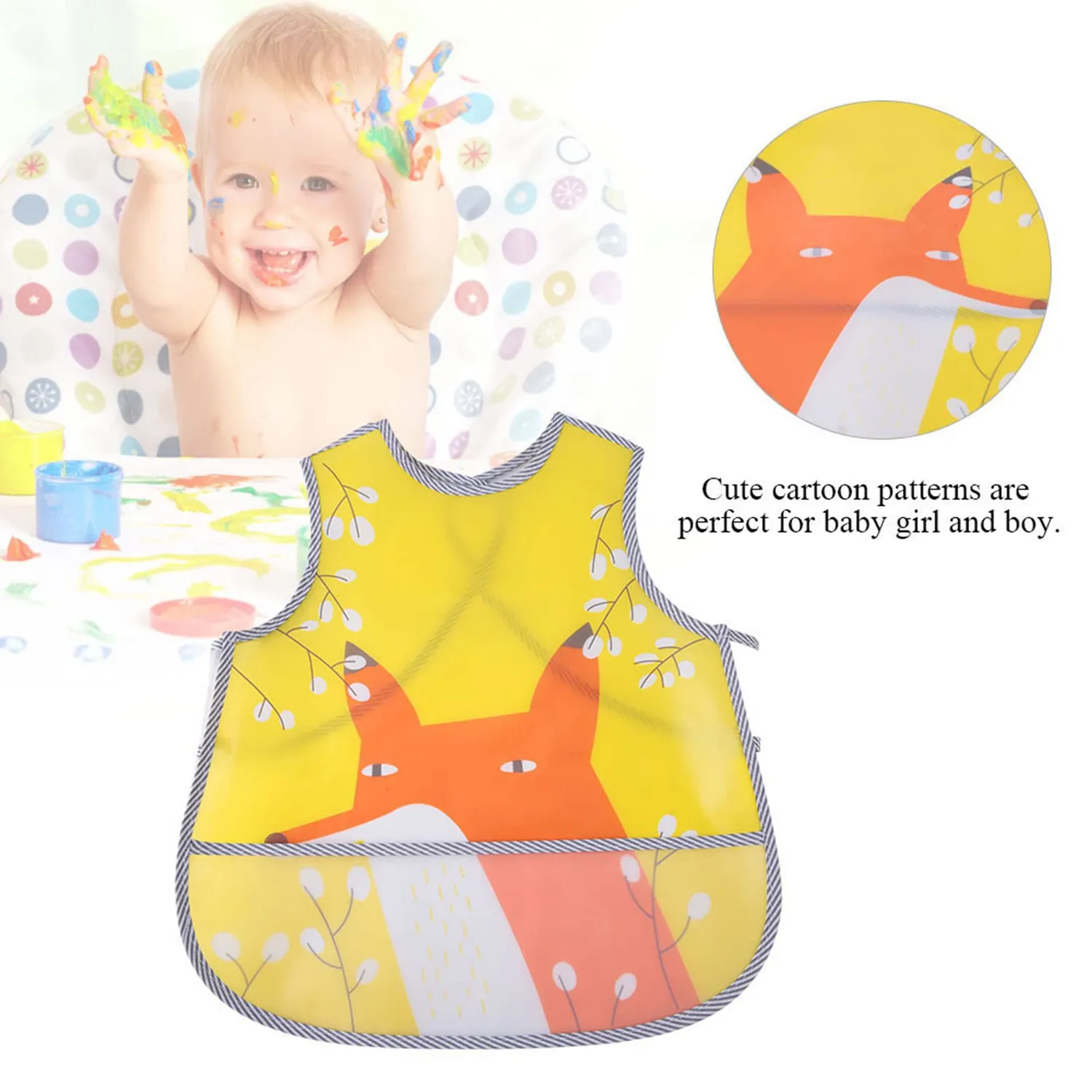 Garosa bavoir bébé en EVA 38 × 34 cm couleur 2