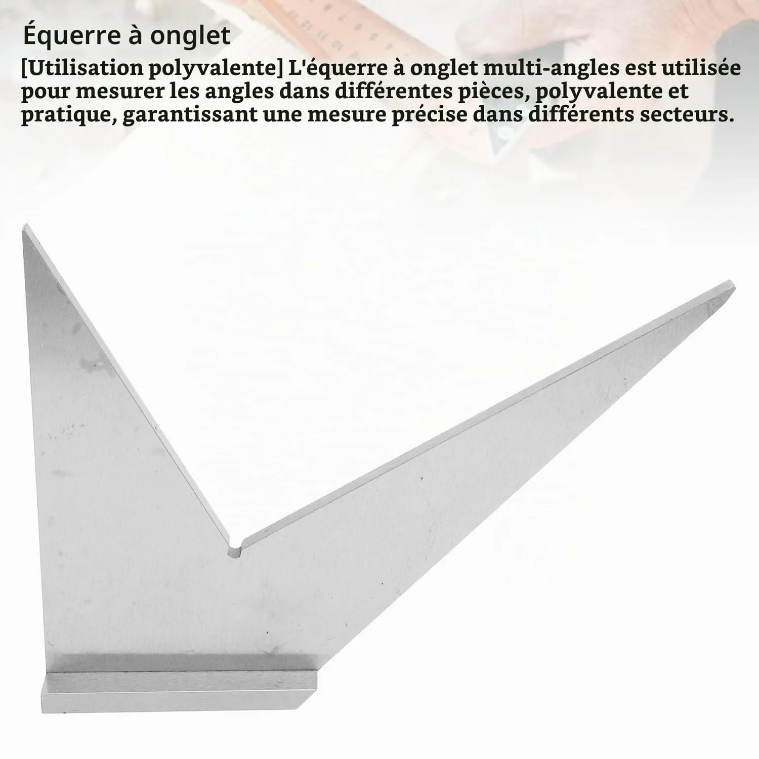 Garosa équerre à onglet multi-angles 30° 45° 90° 120° acier au carbone