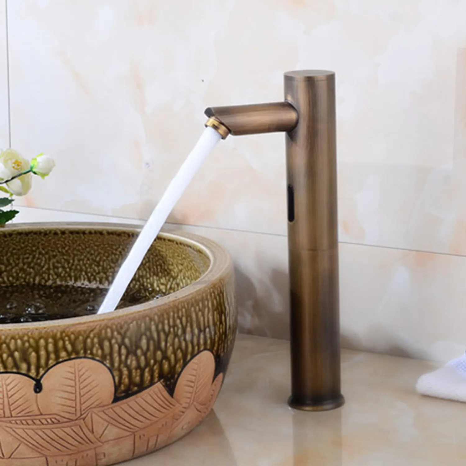 Garosa robinet lavabo capteur automatique sans contact piles