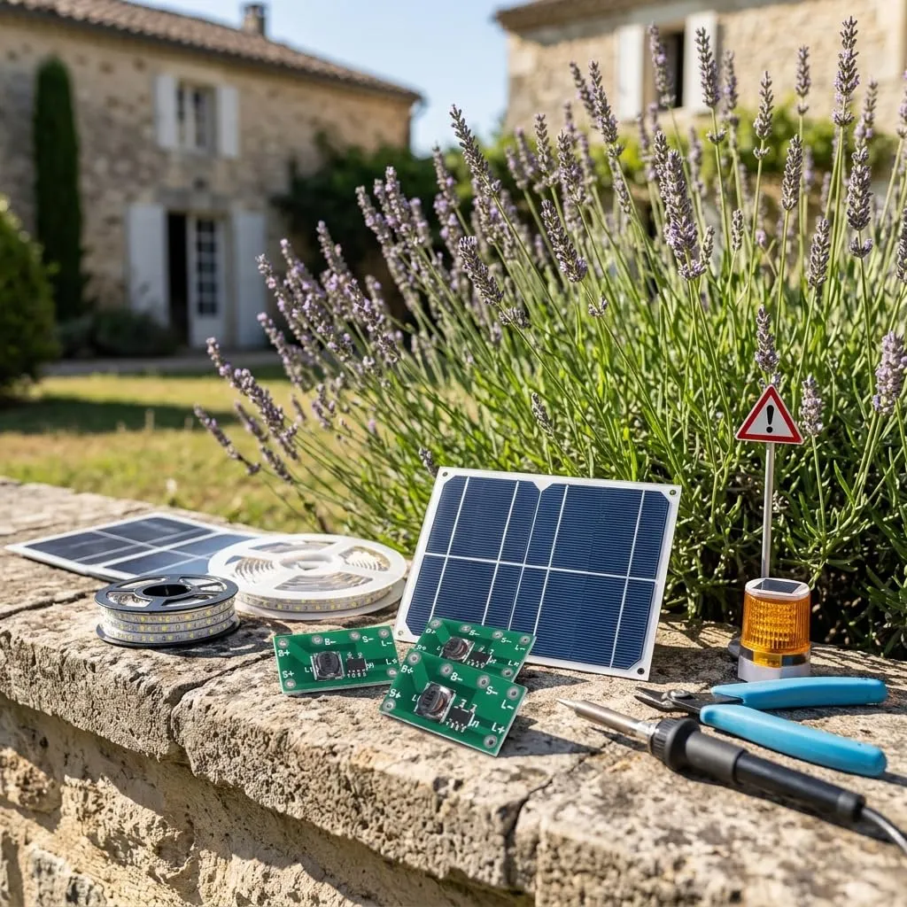Garosa contrôleur solaire pour LED, lot de 10 modules 1,2 V