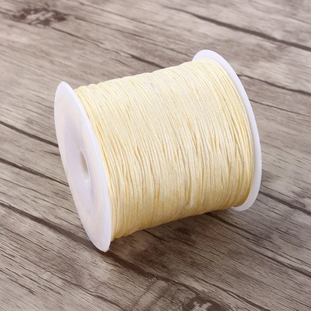 Garosa cordon satin nylon 0,8 mm 100 m pour bijoux
