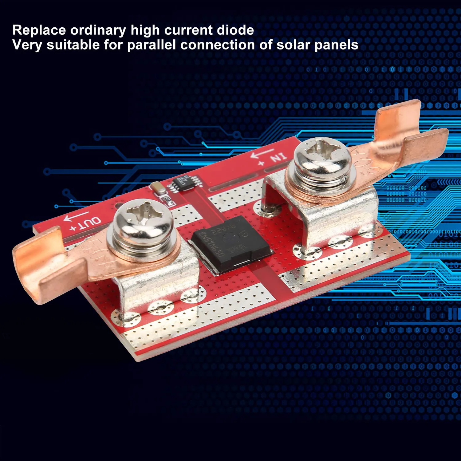 Garosa diode solaire 50A DC 9-70V carte 38x54mm parallèle