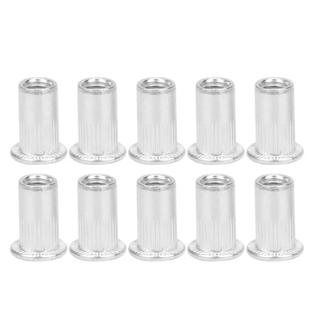 Garosa écrous à riveter M5 en aluminium 100 pièces à tête plate