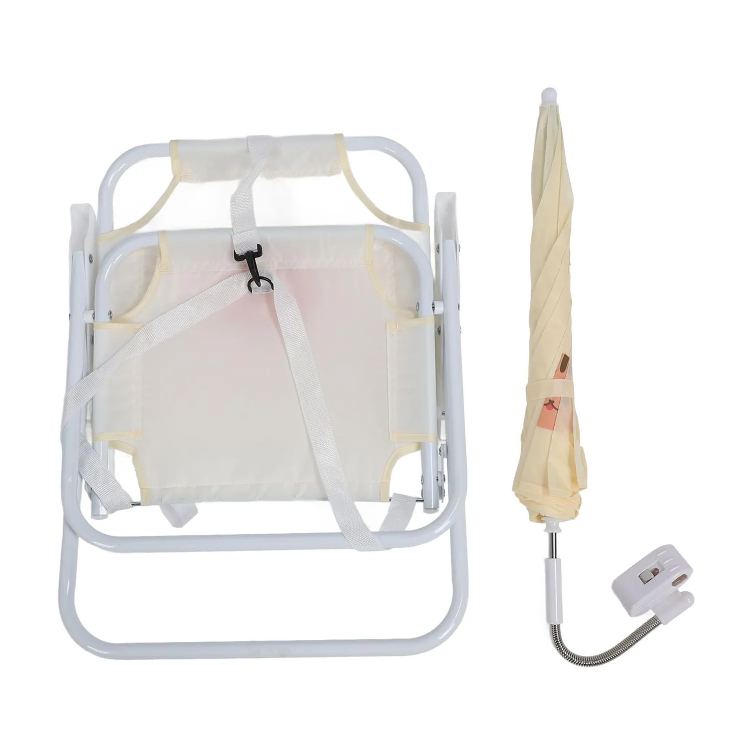 Garosa chaise de plage enfant pliable Lapin avec parasol